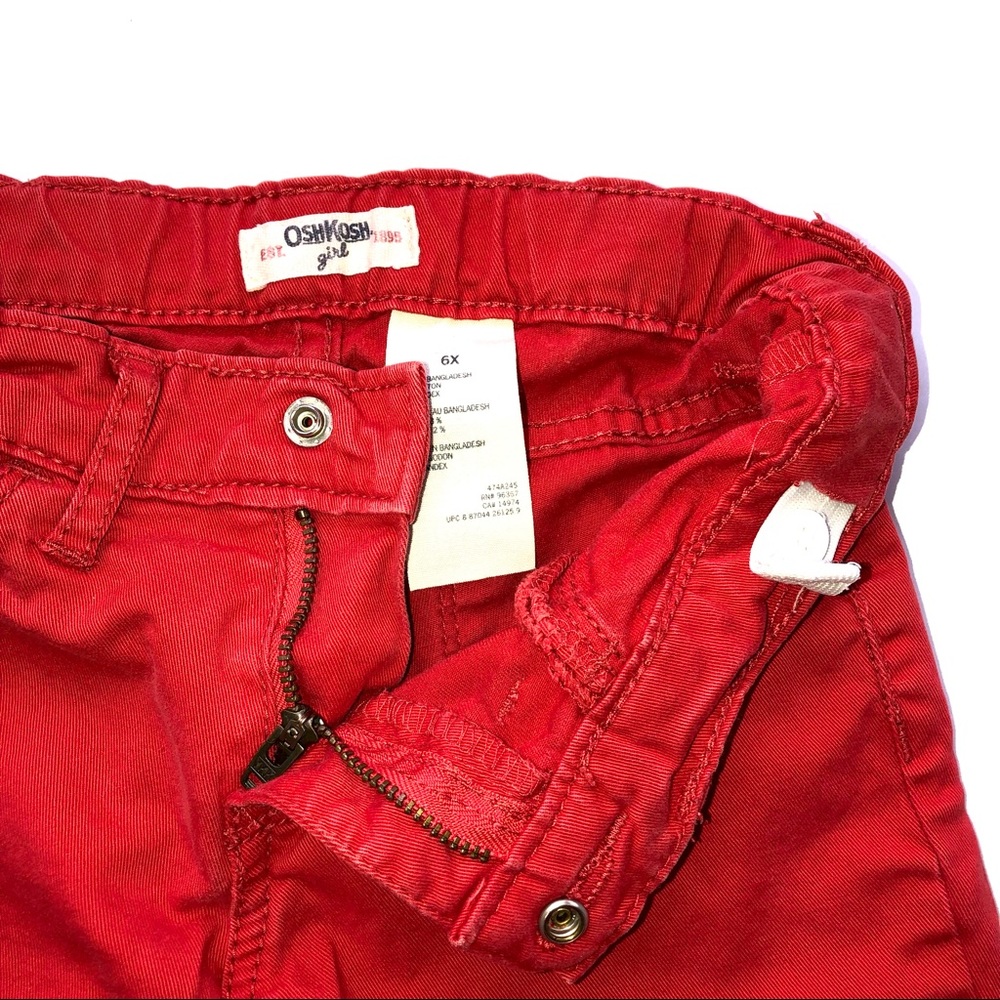 Genuine kids red straight leg jeans size 6x - Picture 4 of 5